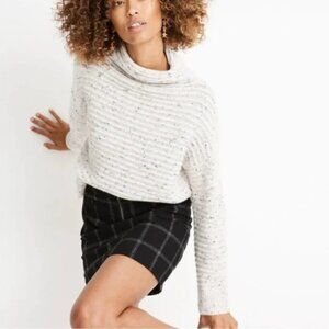 Madewell Womens Xsmall Donegal Belmont Mockneck Sweater